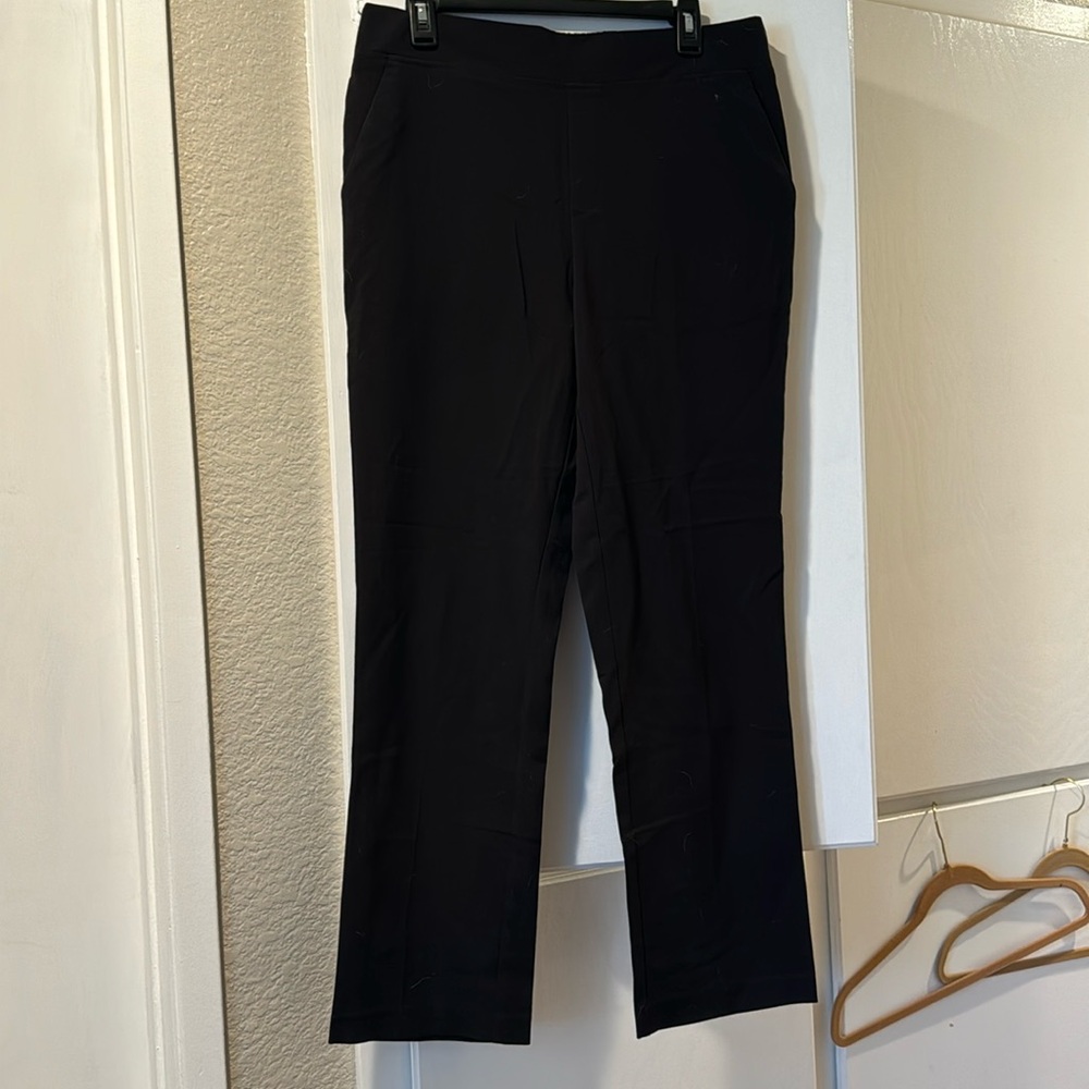 Black scrunchie waist slacks